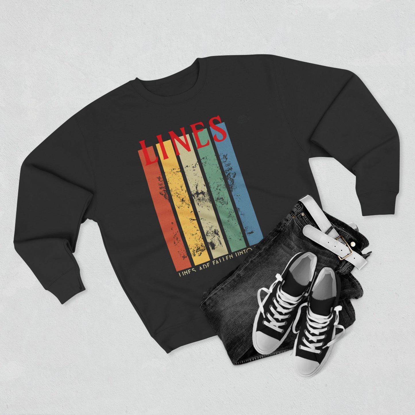 Lines Unisex Crewneck Sweatshirt